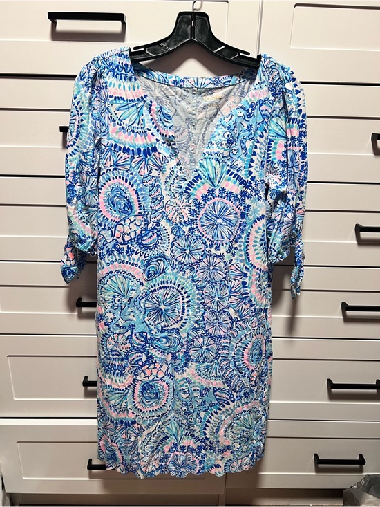 Lilly Pulitzer Dresses & Skirts - Lilly Pulitzer Easley Puff Sleeve Cotton Knit Dress (D1)